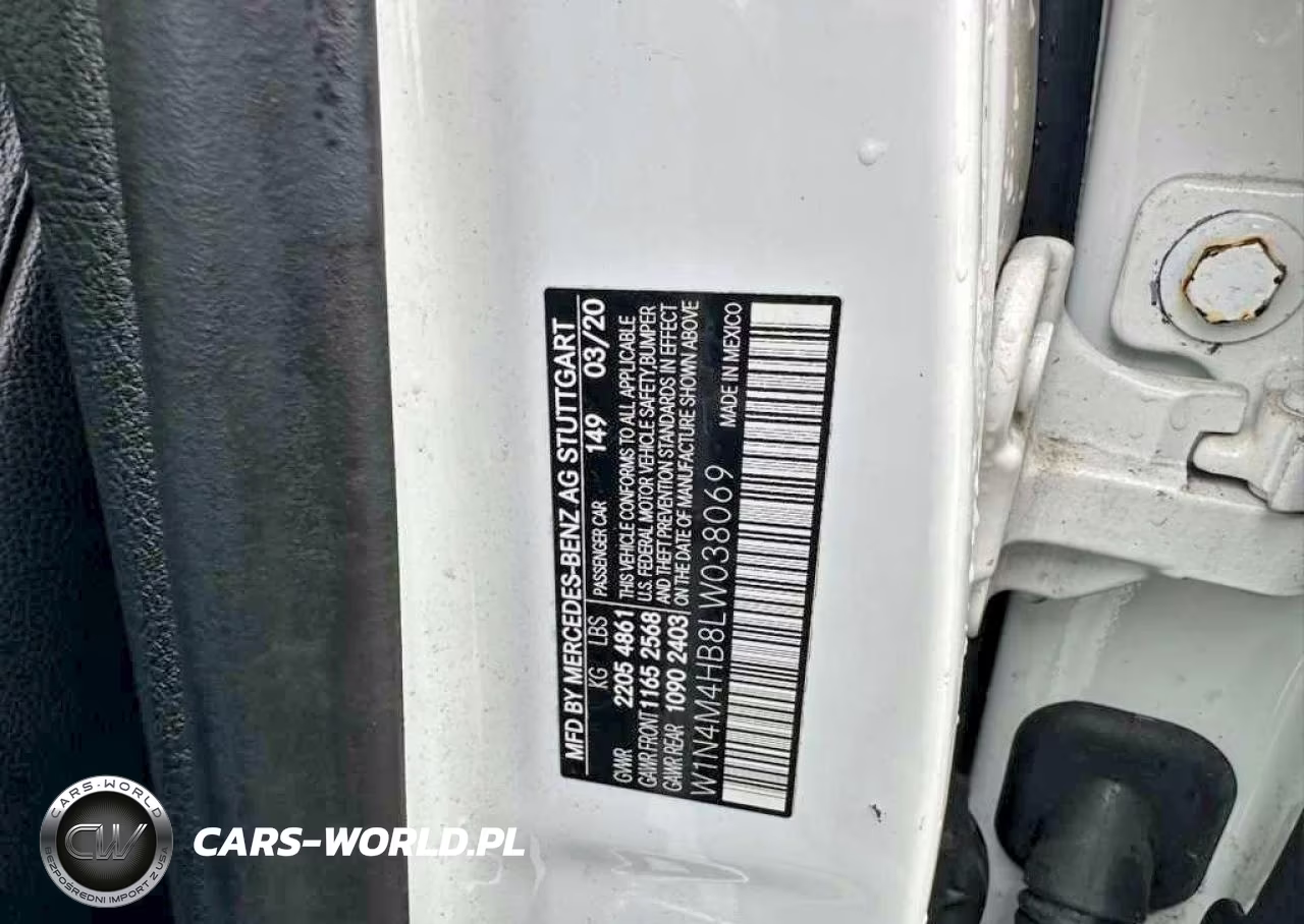 2020 Mercedes-Benz Glb 250 4Matic VIN:W1N4M4HB8LW038069 - 10