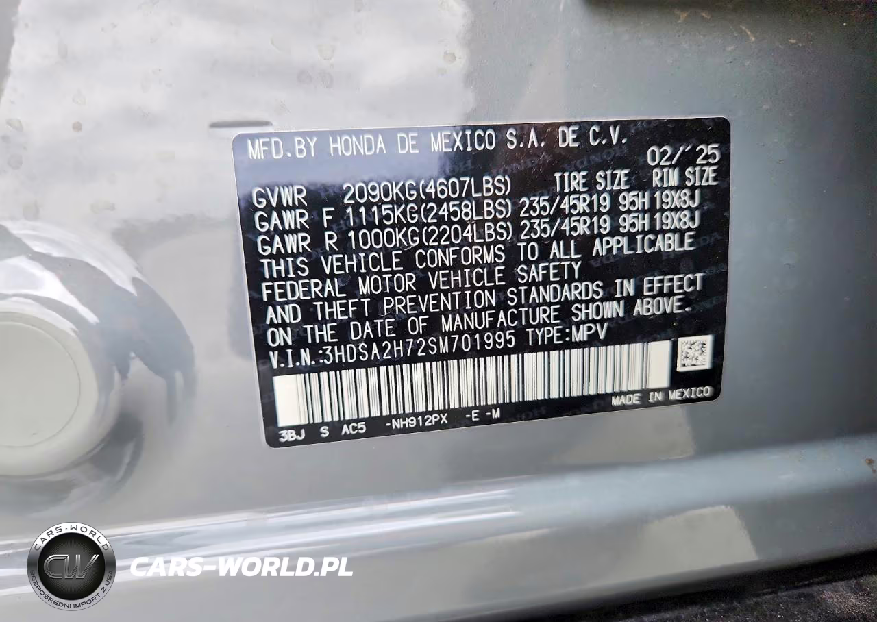 2025 Acura Adx A-Spec Advance VIN:3HDSA2H72SM701995 - 14