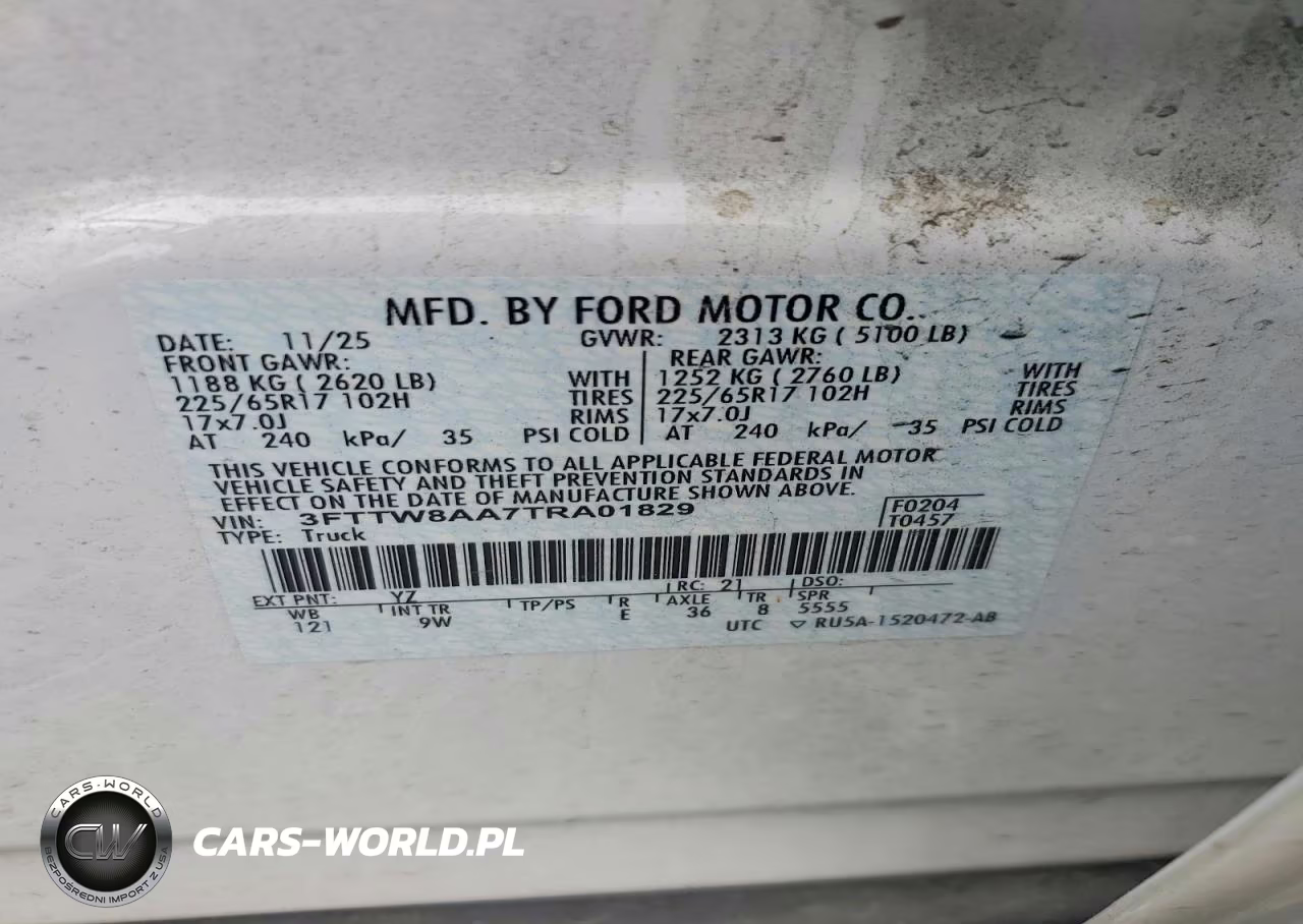 2026 Ford Maverick Xl VIN:3FTTW8AA7TRA01829 - 12