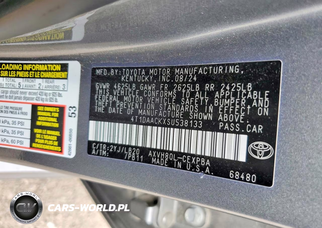 2025 Toyota Camry Xse VIN:4T1DAACKXSU538133 - 12