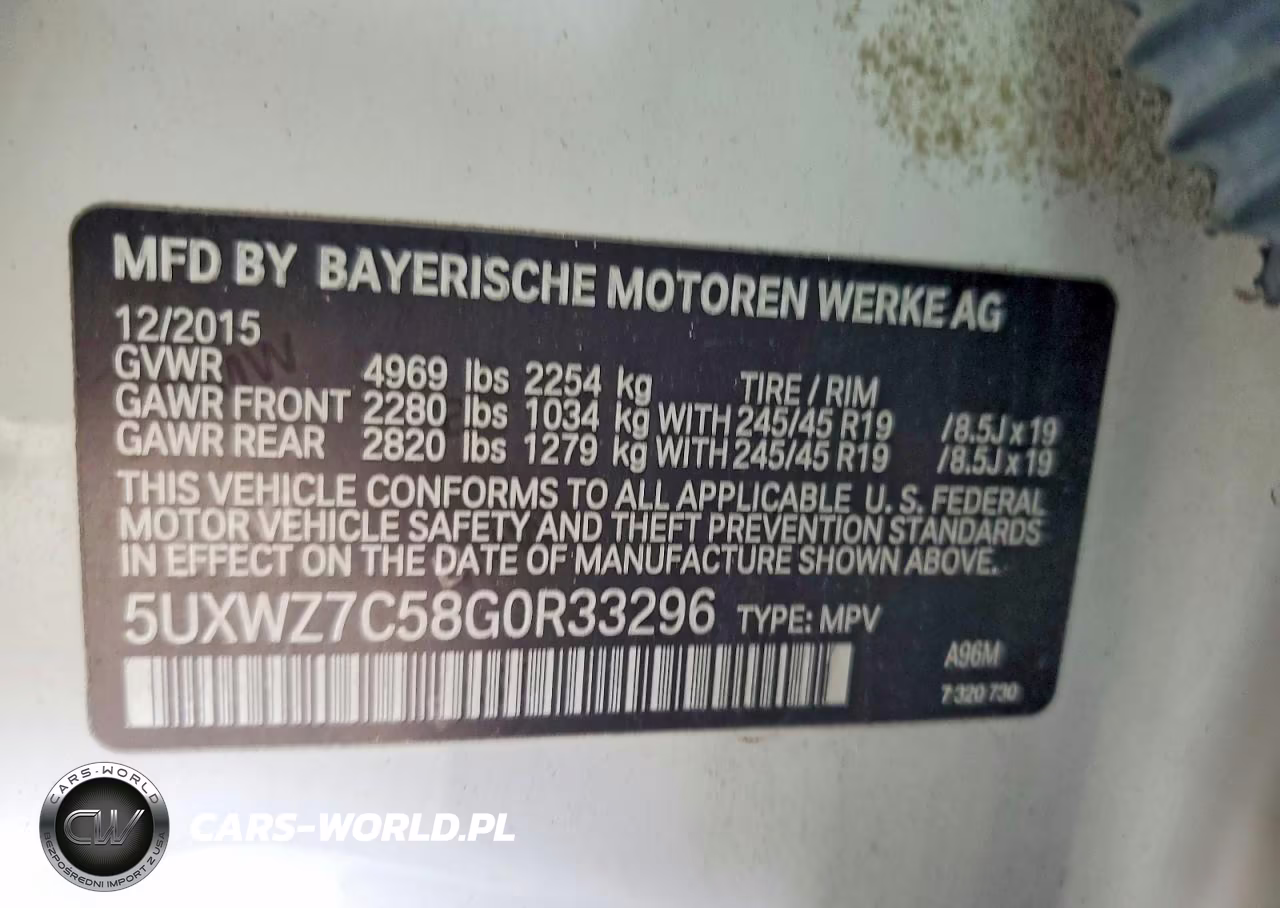2016 BMW X3 Sdrive28I VIN:5UXWZ7C58G0R33296 - 13