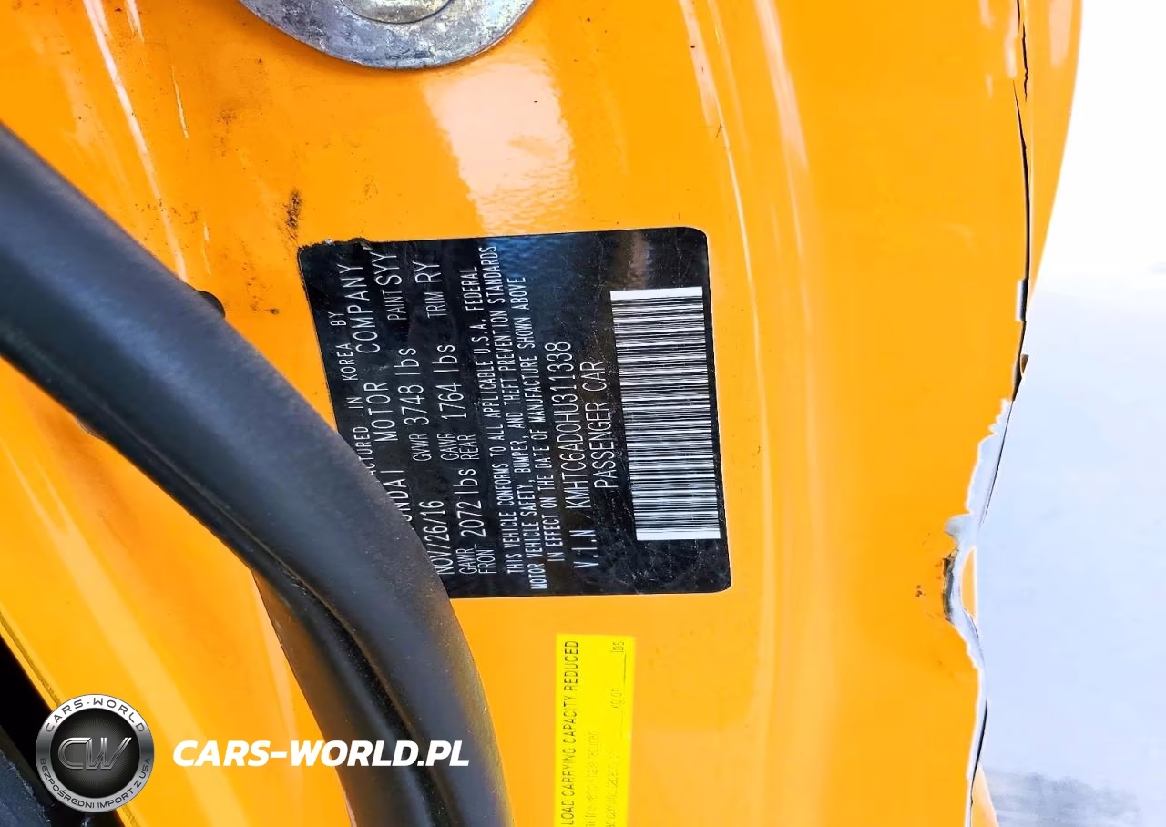 2017 Hyundai Veloster Base VIN:KMHTC6AD0HU311338 - 12