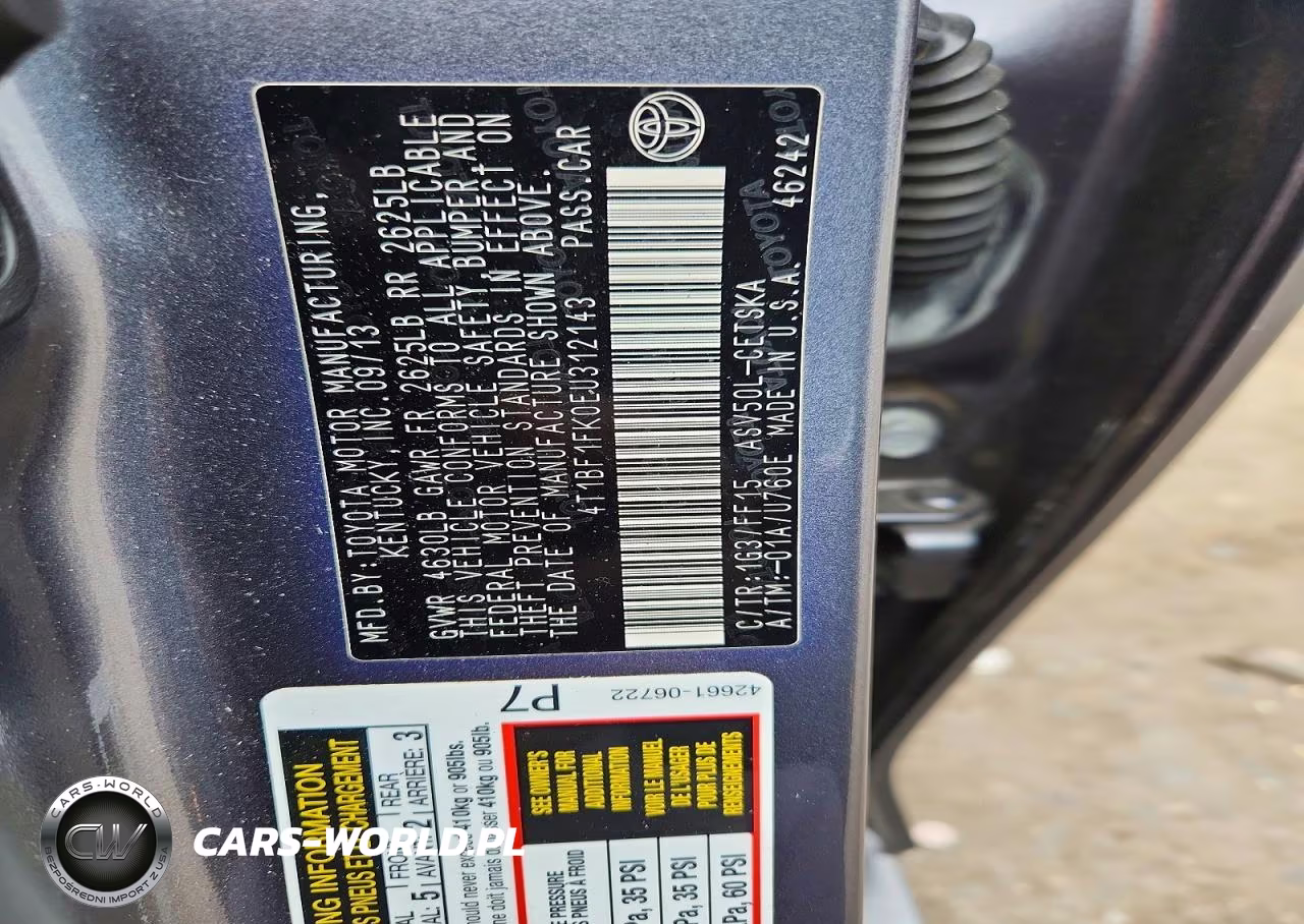 2014 Toyota Camry Se VIN:4T1BF1FK0EU312143 - 12