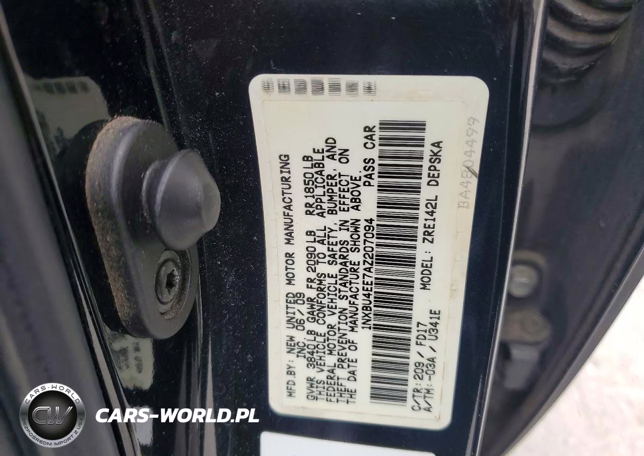 2010 Toyota Corolla VIN:1NXBU4EE7AZ207094 - 12