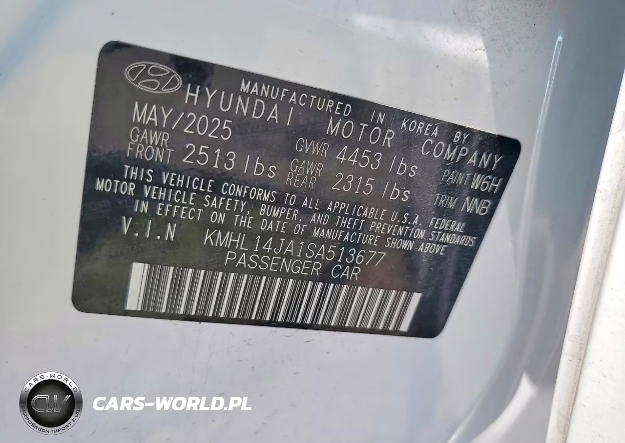 2025 Hyundai Sonata Sel VIN:KMHL14JA1SA513677 - 12