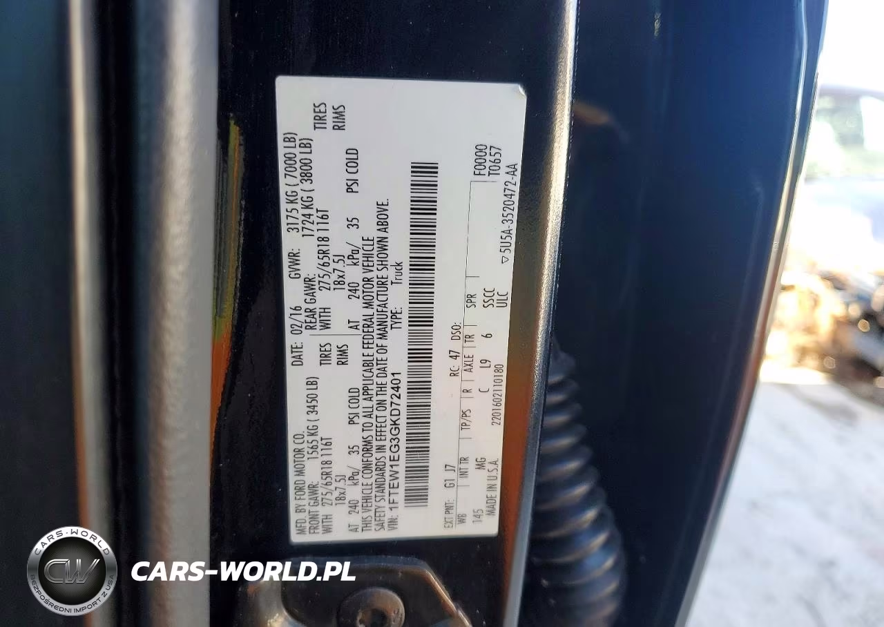 2016 Ford F150 Supercrew VIN:1FTEW1EG3GKD72401 - 12