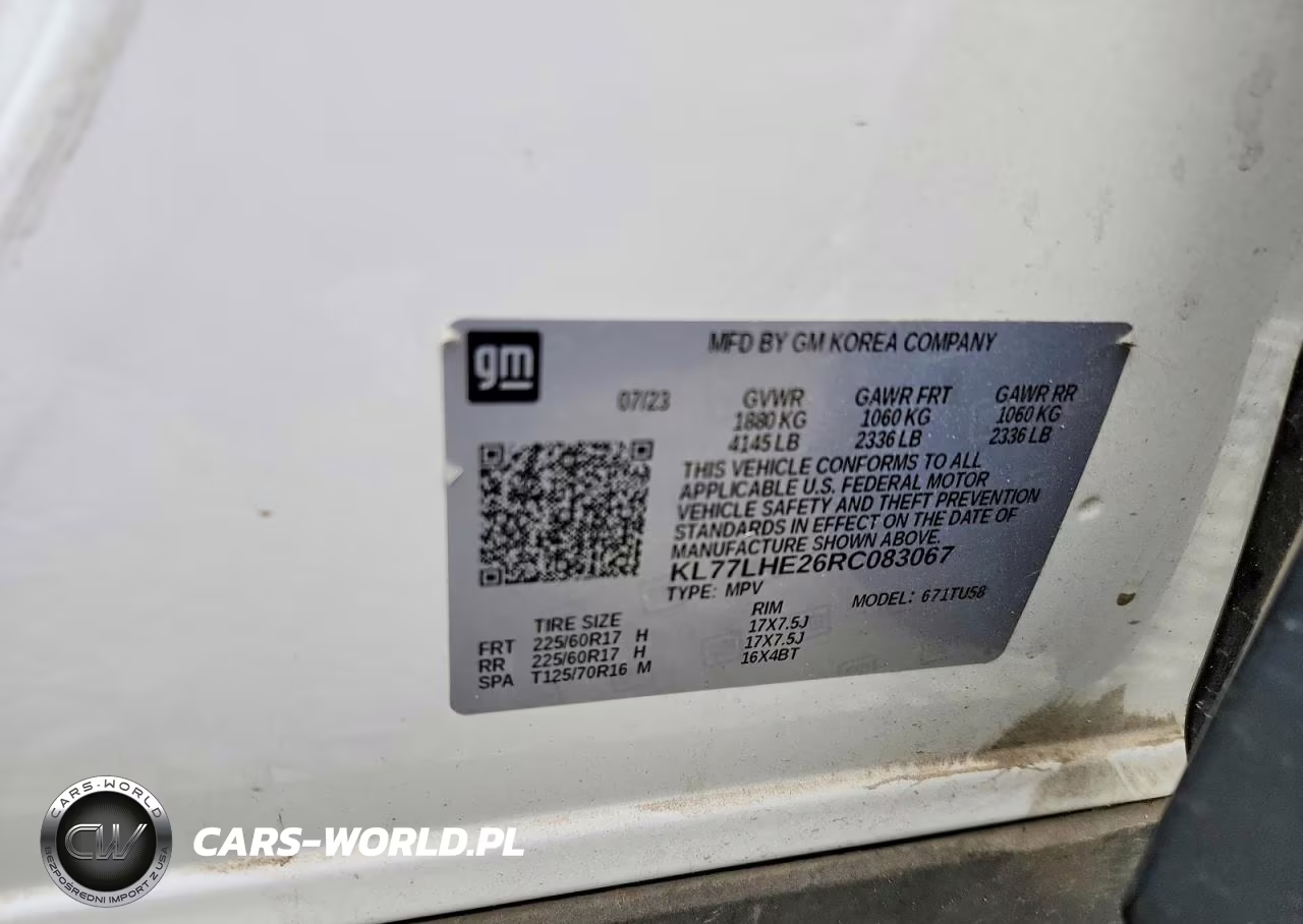 2024 Chevrolet Trax 1Lt VIN:KL77LHE26RC083067 - 14