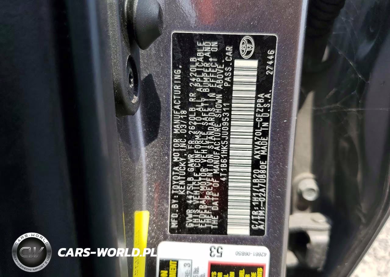 2018 Toyota Camry Xse VIN:4T1B61HK5JU095311 - 12