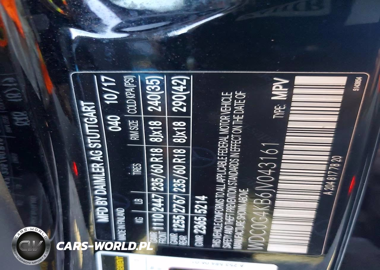 2018 Mercedes-Benz Glc 300 4Matic VIN:WDC0G4KB6JV043161 - 13
