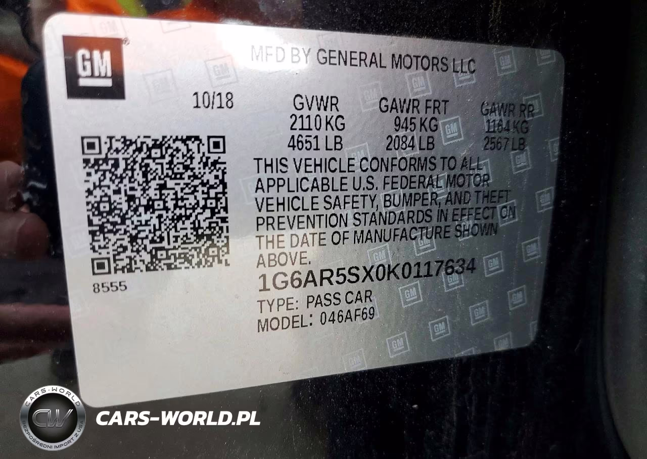2019 Cadillac Cts Luxury VIN:1G6AR5SX0K0117634 - 13