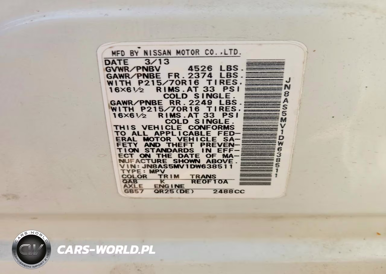 2013 Nissan Rogue S 4D Suv Awd VIN:JN8AS5MV1DW638511 - 14
