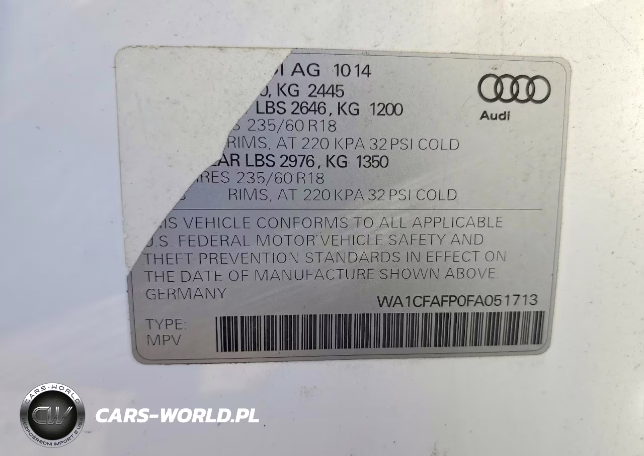 2015 Audi Q5 Premium VIN:WA1CFAFP0FA051713 - 13