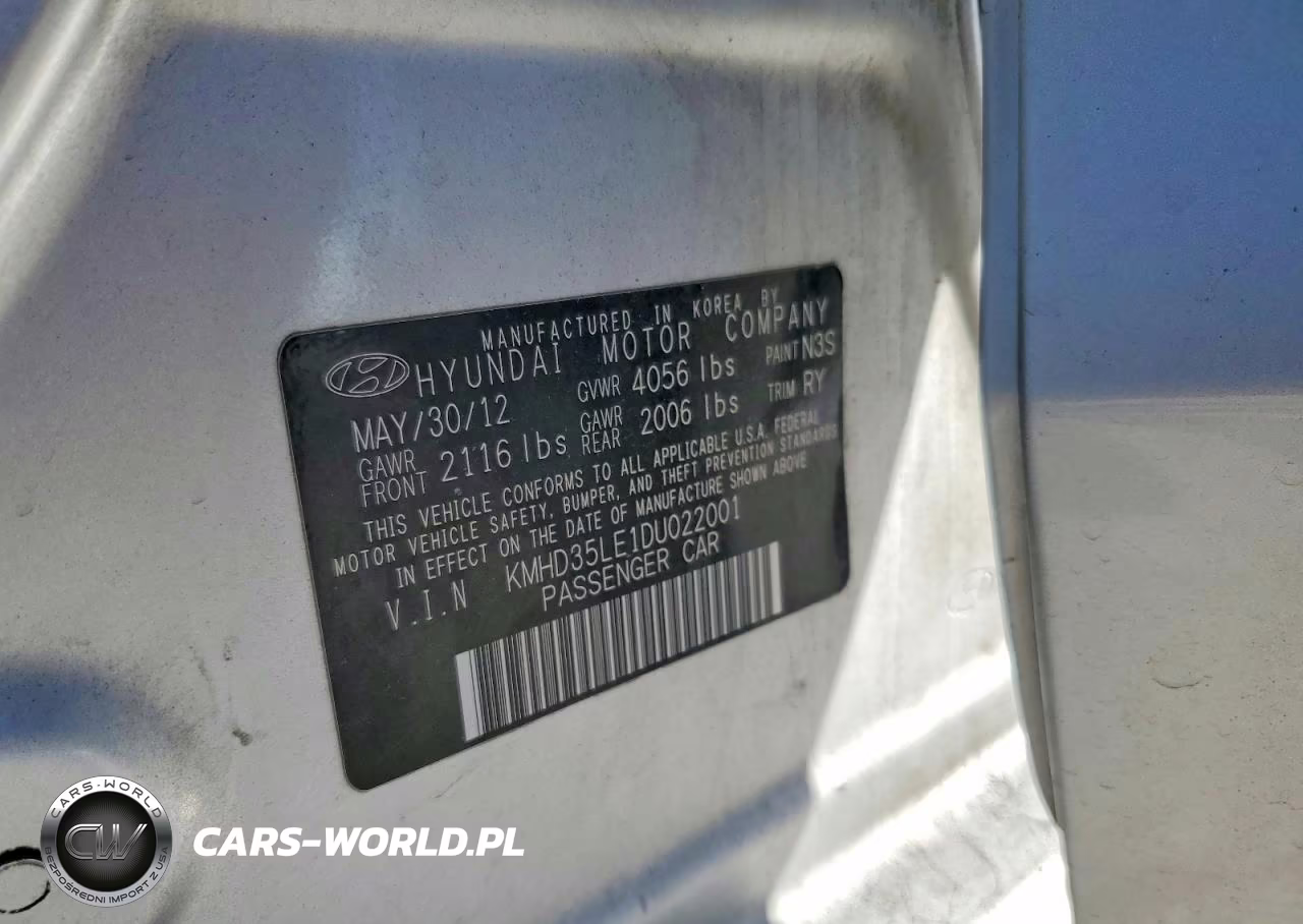 2013 Hyundai Elantra Gt VIN:KMHD35LE1DU022001 - 12