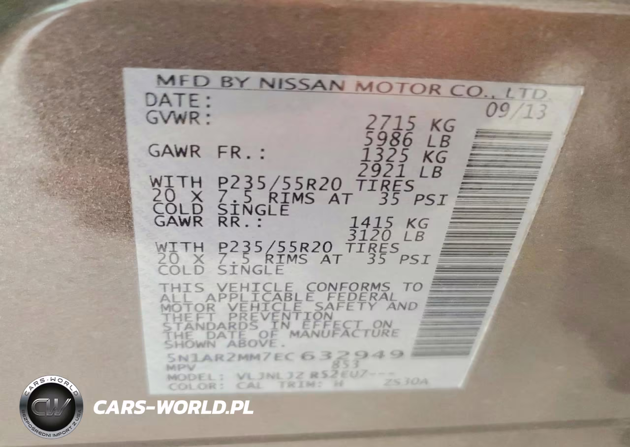 2014 Nissan Pathfinder Platinum VIN:5N1AR2MM7EC632949 - 13