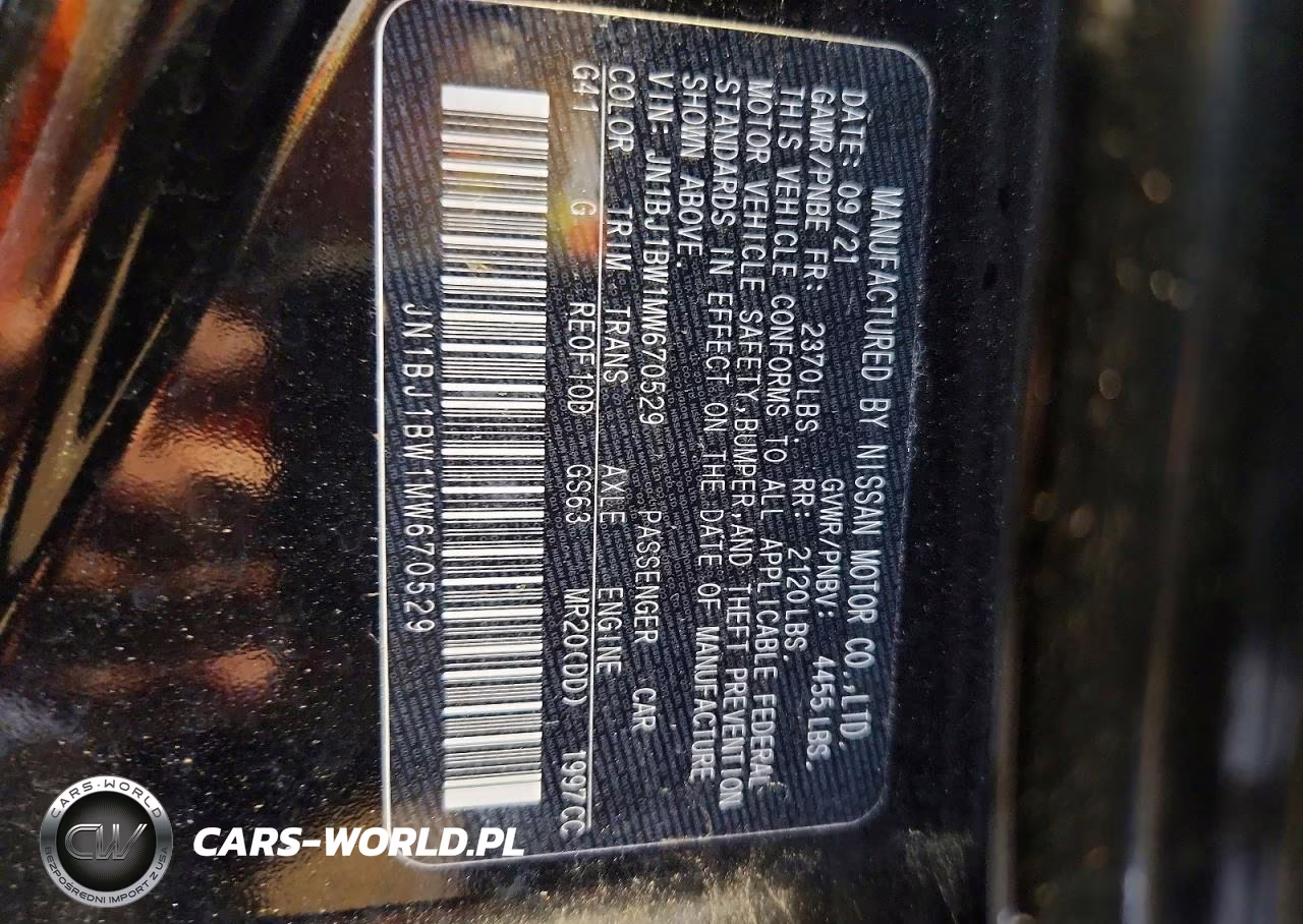 2021 Nissan Rogue Sport Sv VIN:JN1BJ1BW1MW670529 - 13