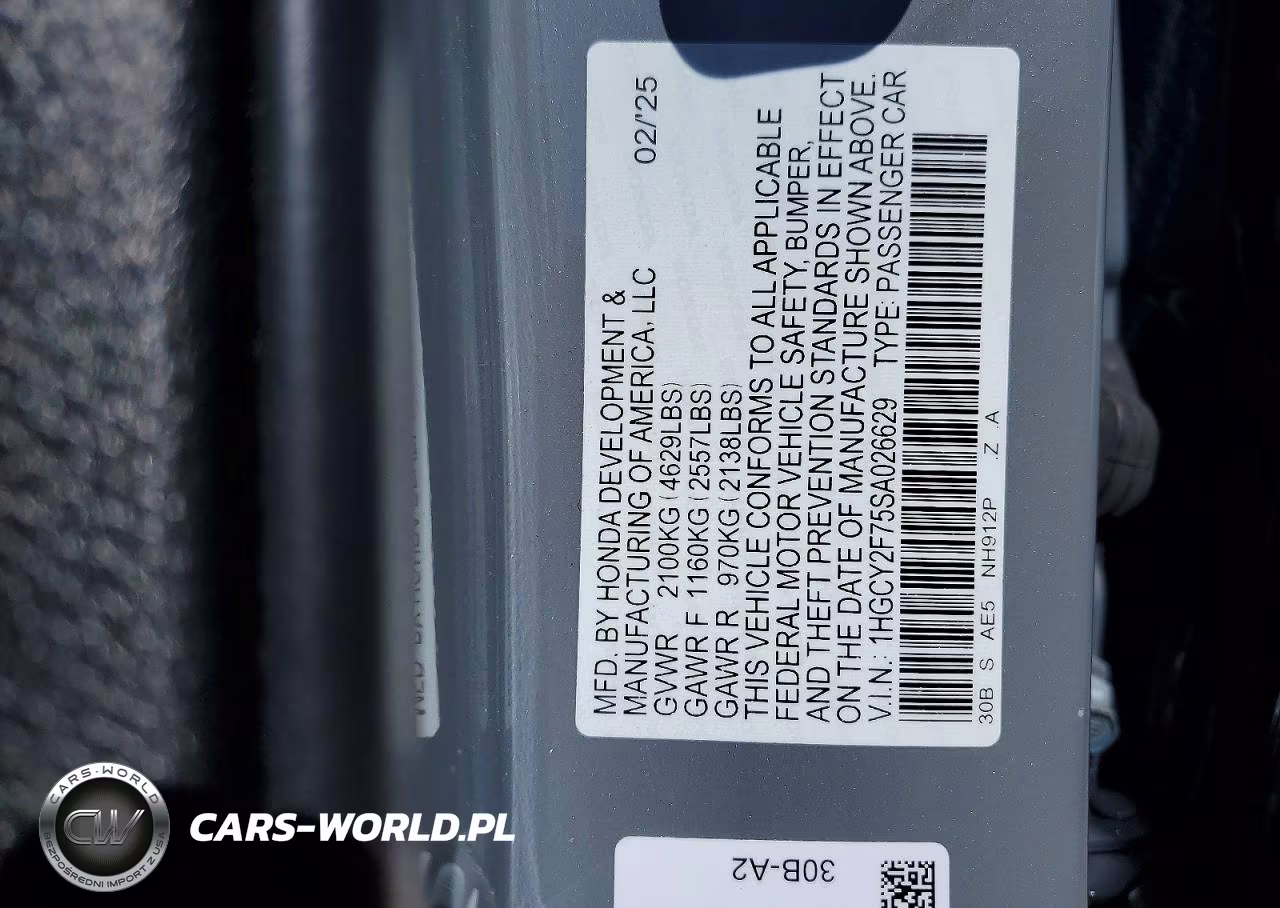 2025 Honda Accord Hybrid Sport-L VIN:1HGCY2F75SA026629 - 12