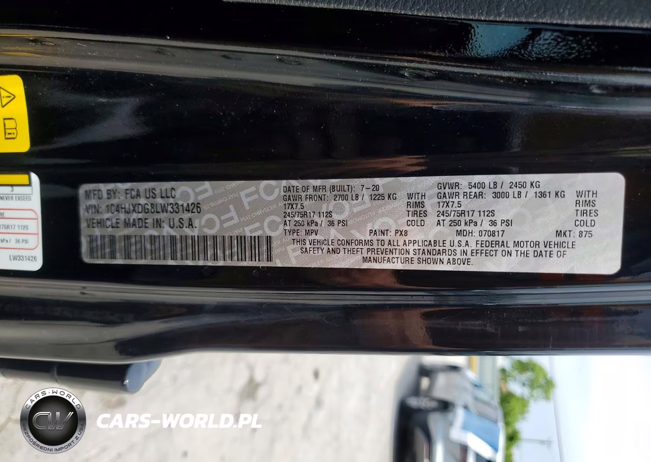 2020 Jeep Wrangler Unlimited Sport VIN:1C4HJXDG8LW331426 - 13