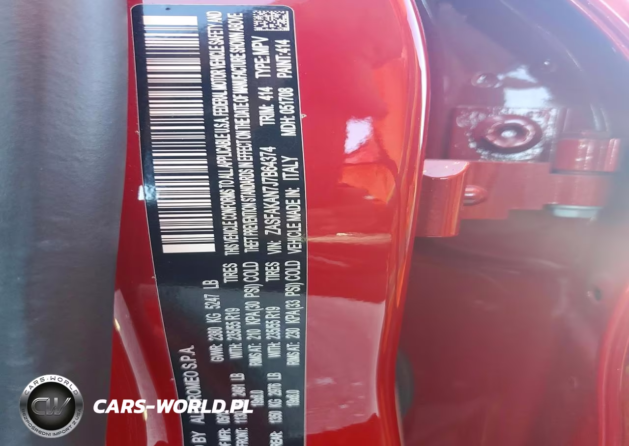 2018 Alfa Romeo Stelvio Awd VIN:ZASFAKAN7J7B64374 - 12
