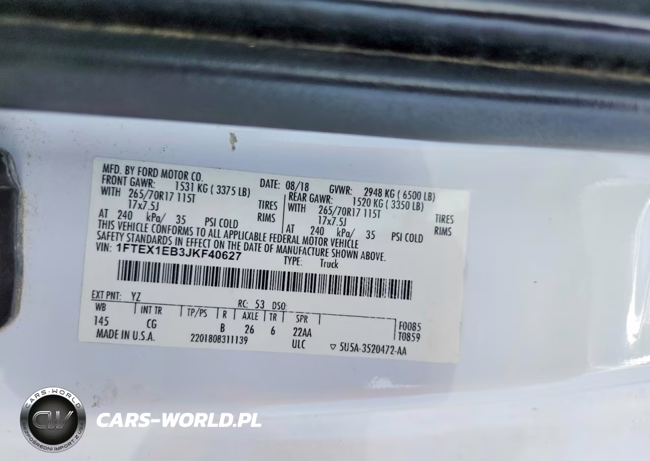 2018 Ford F150 Super Cab VIN:1FTEX1EB3JKF40627 - 12
