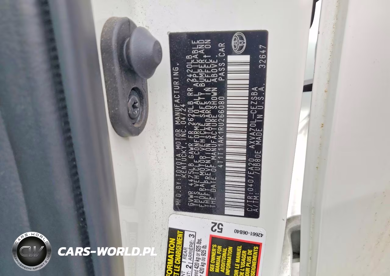 2024 Toyota Camry Se VIN:4T1T11AK1RU266080 - 12