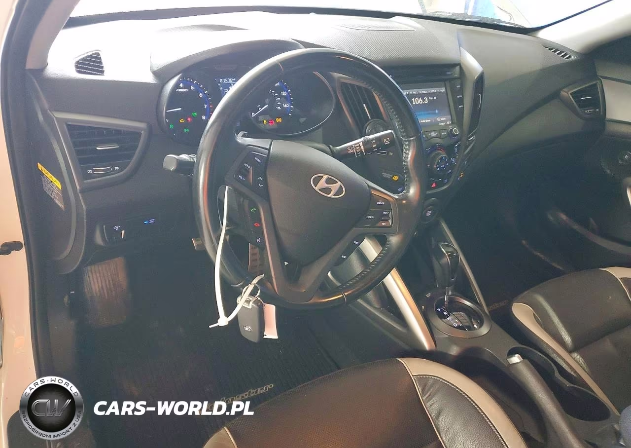 2015 Hyundai Veloster Turbo VIN:KMHTC6AE5FU222645 - 8