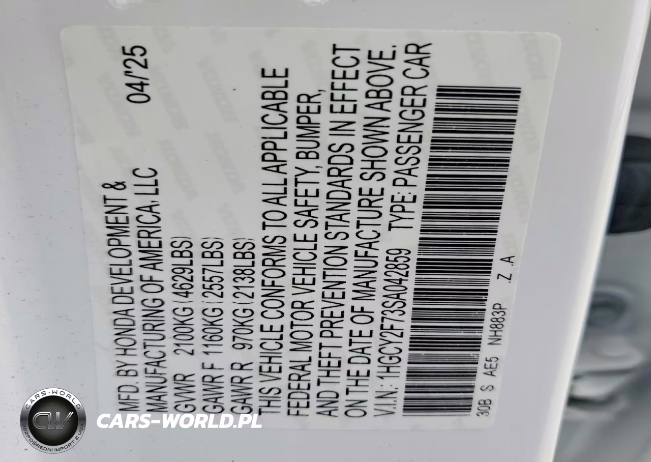 2025 Honda Accord Hybrid Sport-L VIN:1HGCY2F73SA042859 - 12