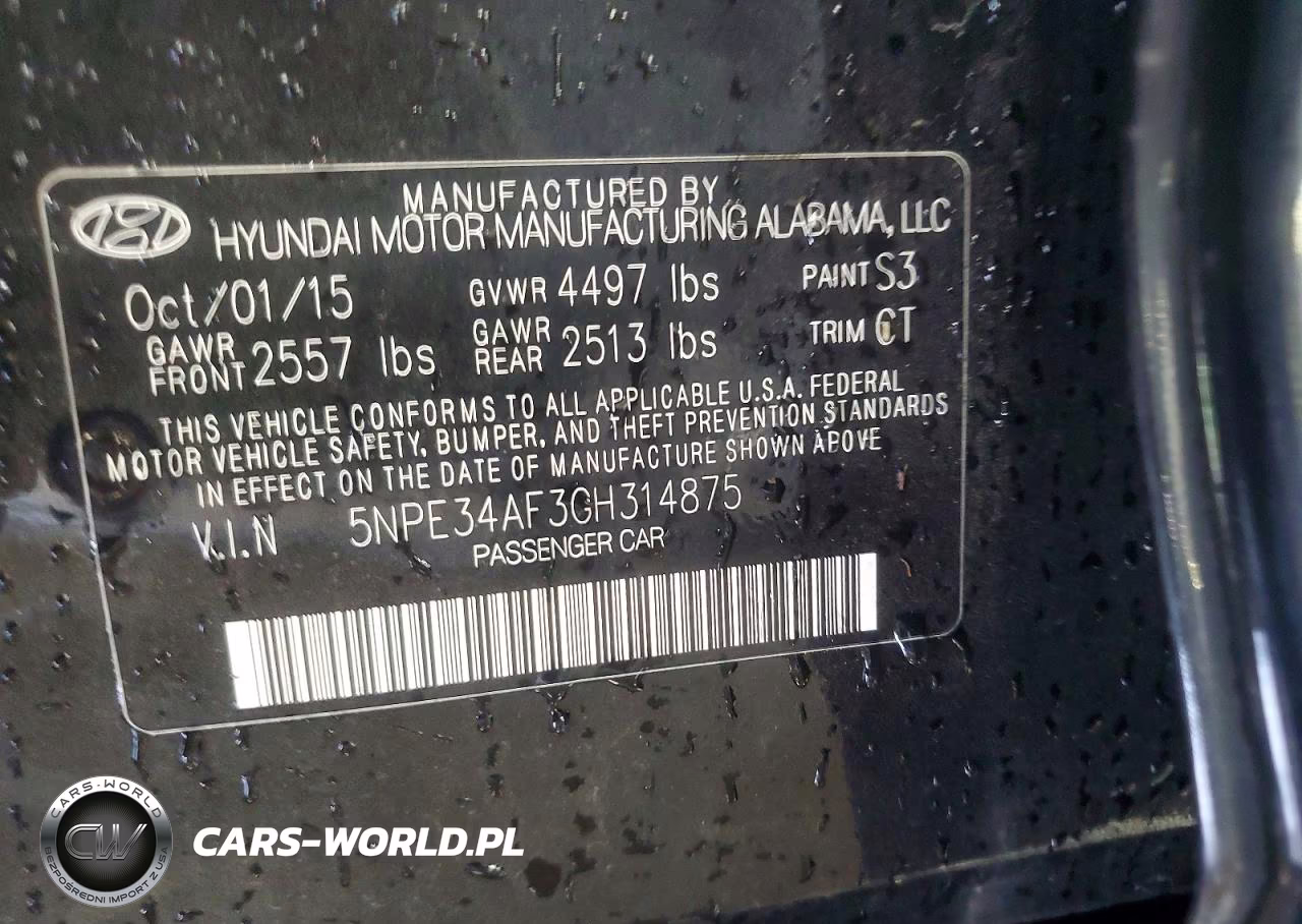 2016 Hyundai Sonata Limited VIN:5NPE34AF3GH314875 - 12