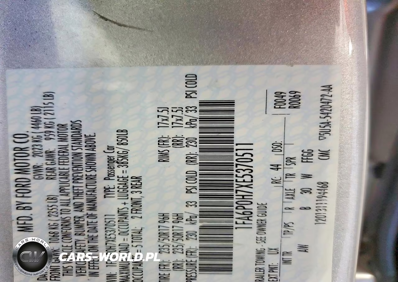 2014 Ford Fusion Se VIN:1FA6P0H7XE5370511 - 12