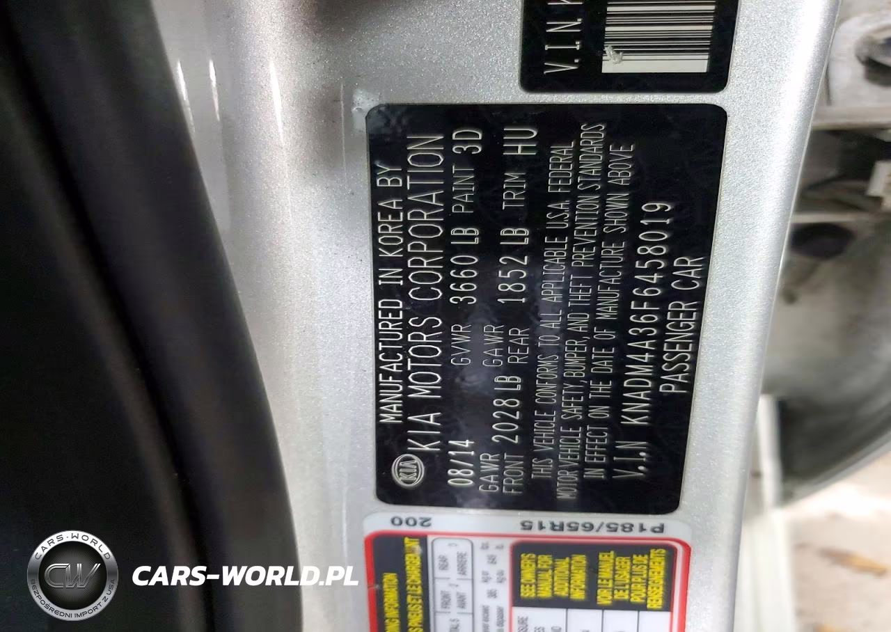 2015 Kia Rio Lx VIN:KNADM4A36F6458019 - 12