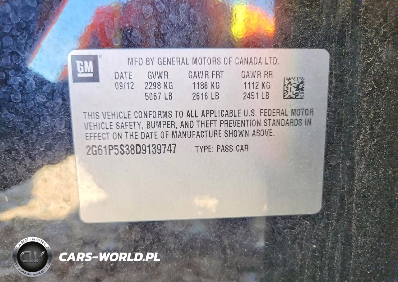 2013 Cadillac Xts Luxury Collection VIN:2G61P5S38D9139747 - 12