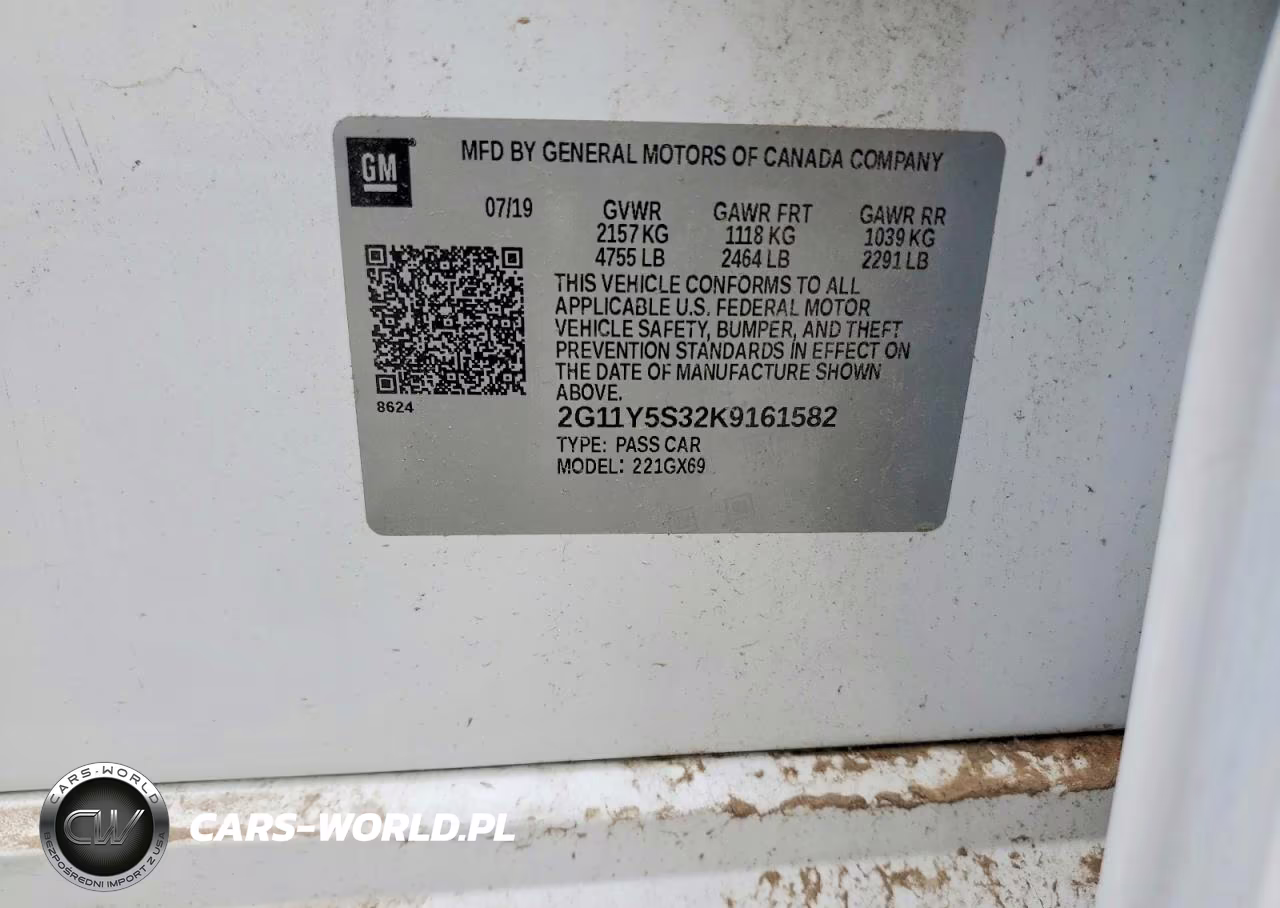 2019 Chevrolet Impala Ls VIN:2G11Y5S32K9161582 - 12