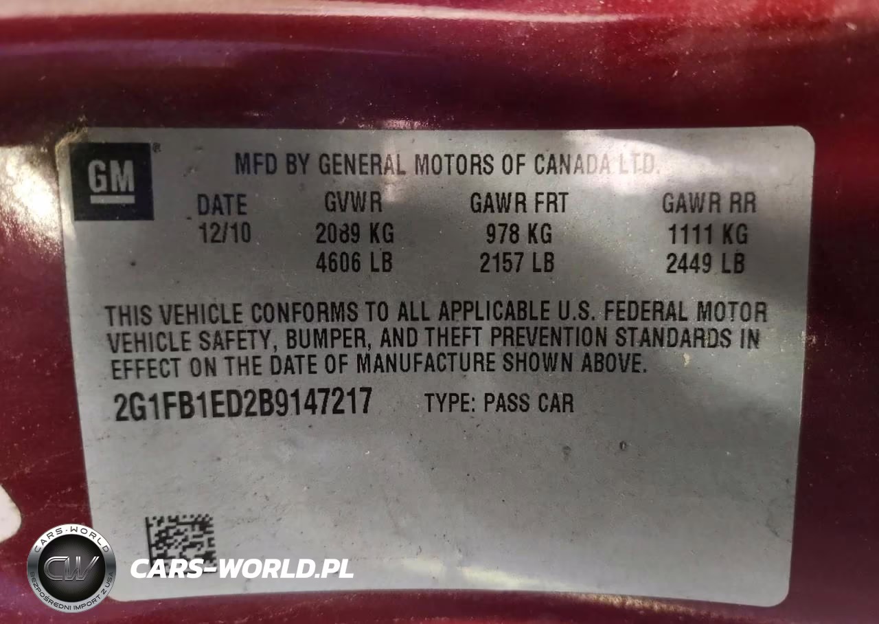 2011 Chevrolet Camaro Lt VIN:2G1FB1ED2B9147217 - 12