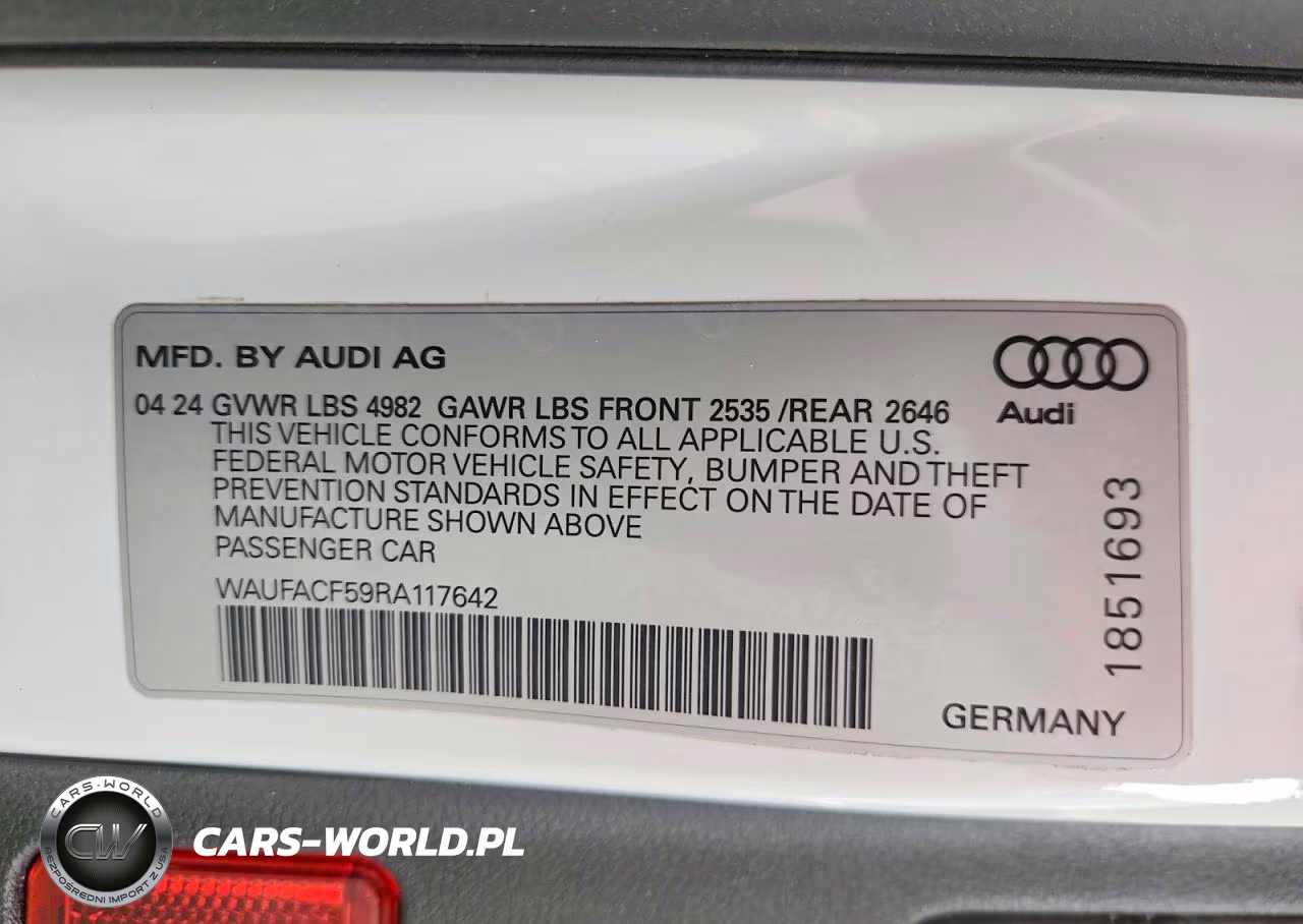 2024 Audi A5 Premium Plus 45 VIN:WAUFACF59RA117642 - 12