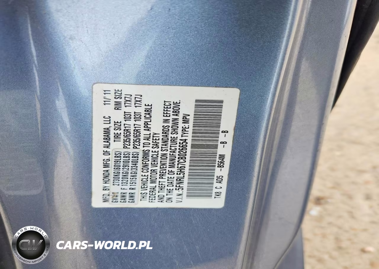 2012 Honda Odyssey Exl VIN:5FNRL5H67CB026654 - 13