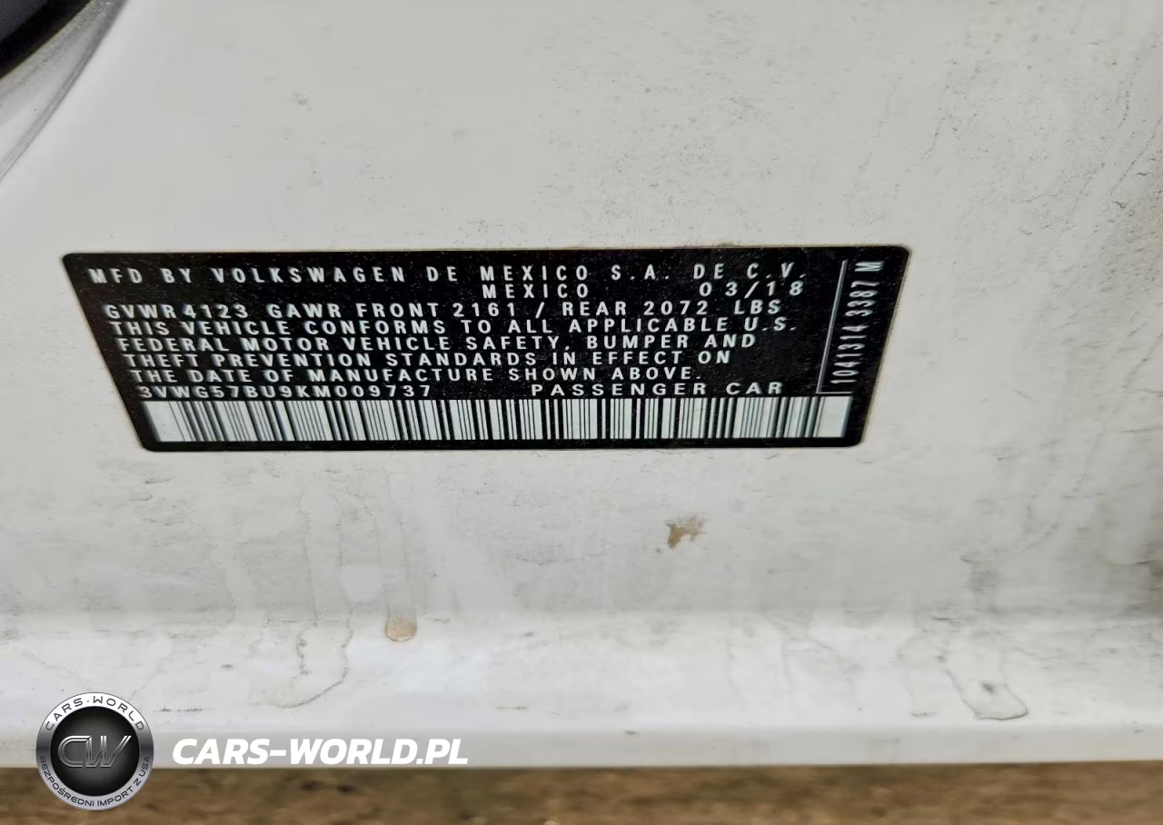2019 Volkswagen Jetta Sel Premium VIN:3VWG57BU9KM009737 - 12