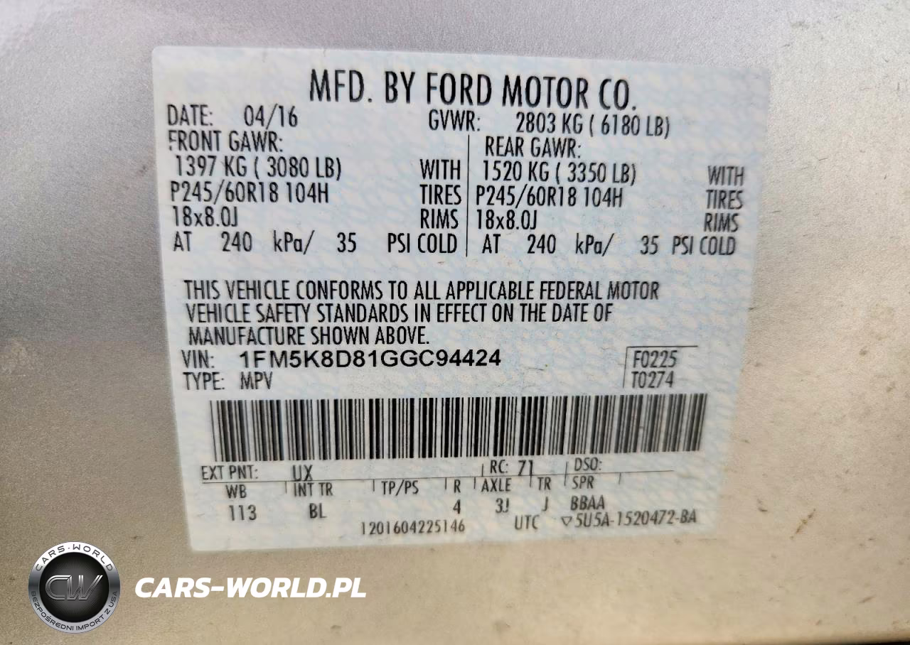 2016 Ford Explorer Xlt VIN:1FM5K8D81GGC94424 - 13