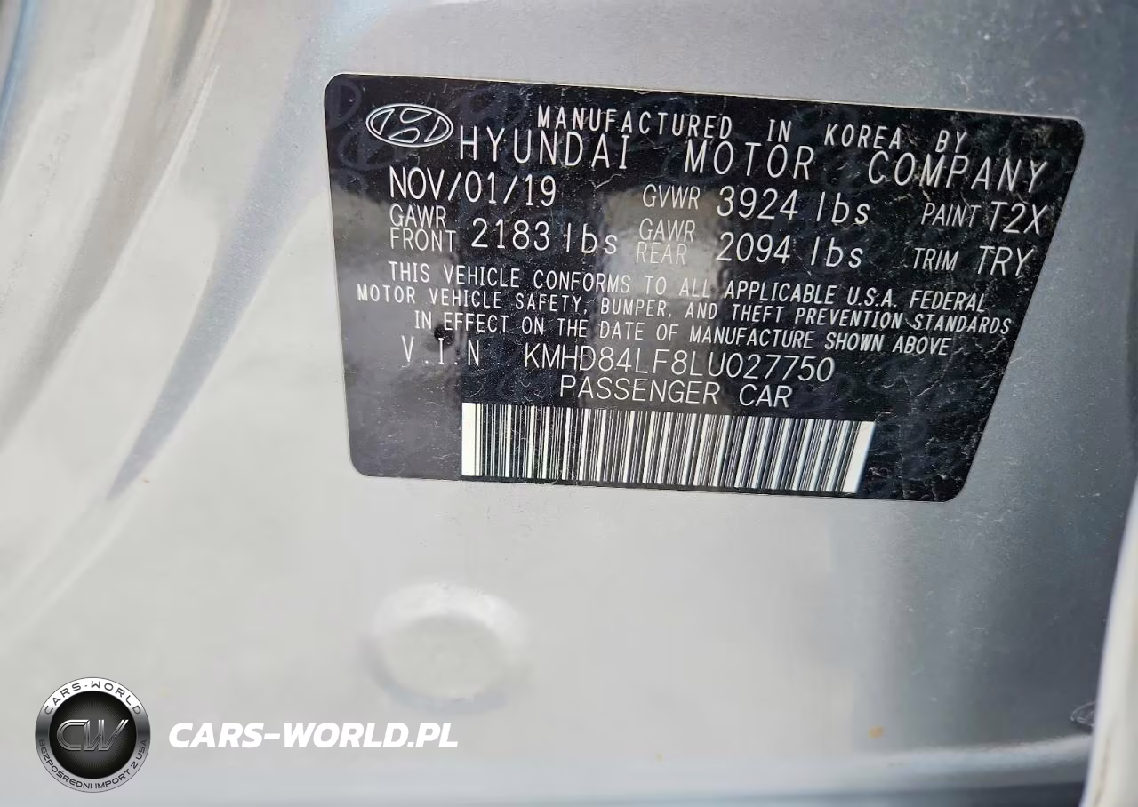 2020 Hyundai Elantra Sel VIN:KMHD84LF8LU027750 - 12