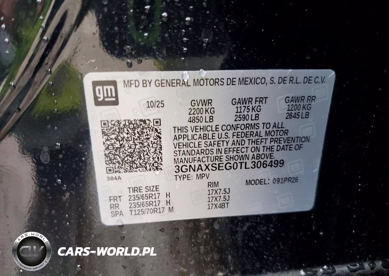 2026 Chevrolet Equinox Activ VIN:3GNAXSEG0TL306499 - 13