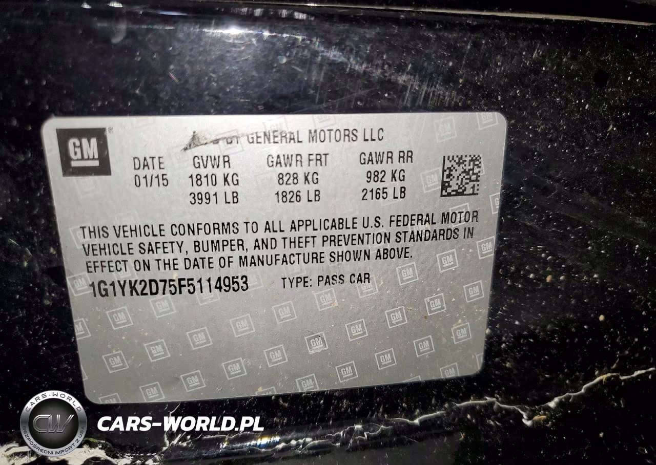2015 Chevrolet Corvette Stingray Z51 2Lt VIN:1G1YK2D75F5114953 - 12