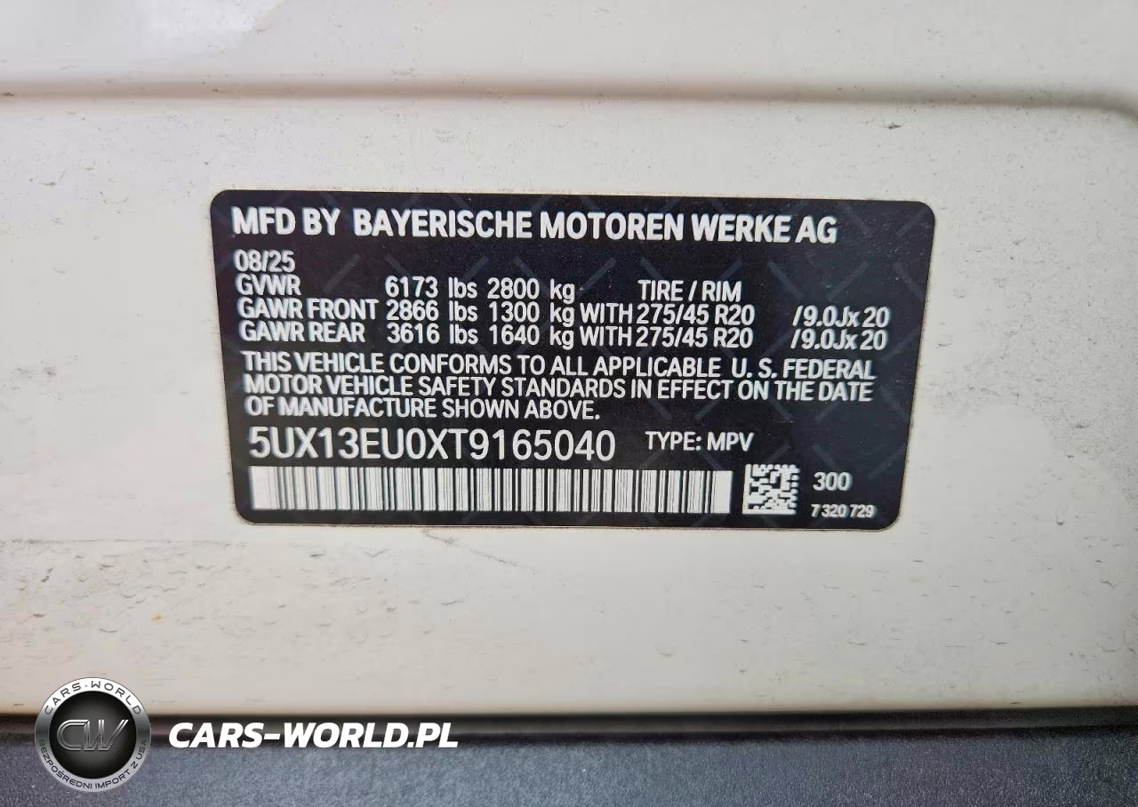 2026 BMW X5 Sdrive 40I VIN:5UX13EU0XT9165040 - 13