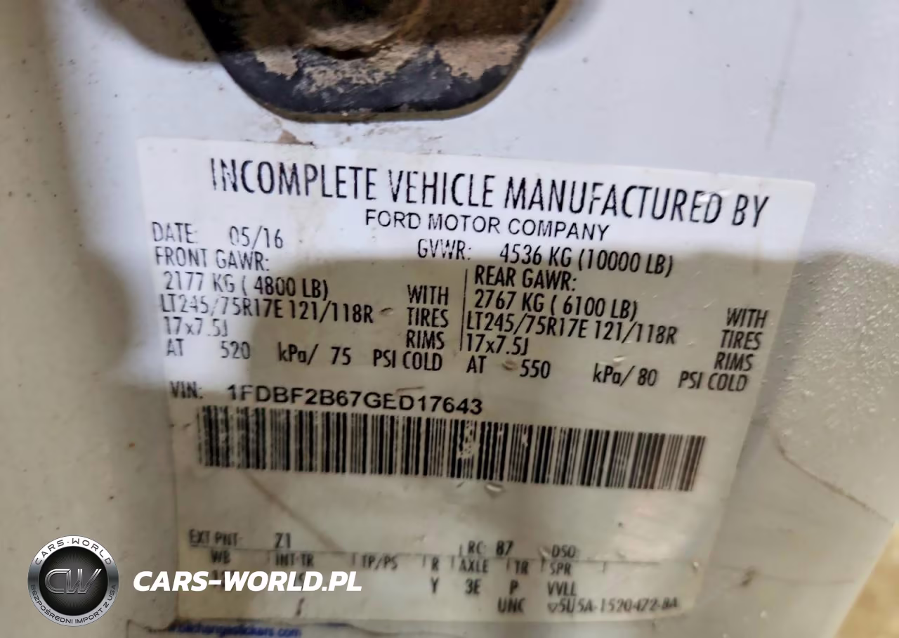 2016 Ford F250 Super Duty VIN:1FDBF2B67GED17643 - 12