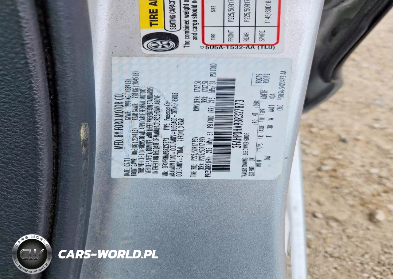 2011 Ford Fusion Se VIN:3FAHP0HA9BR327873 - 12