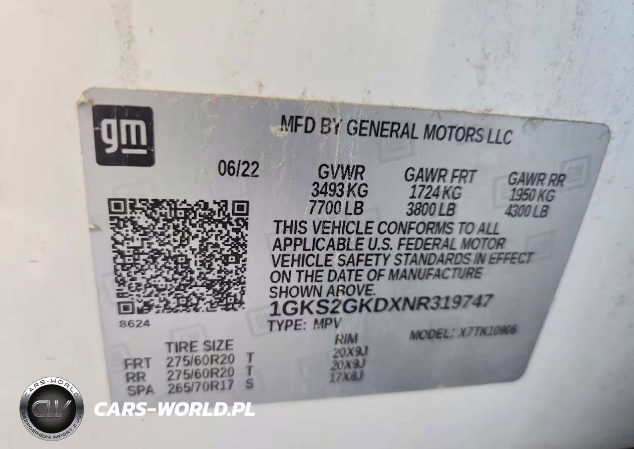 2022 GMC Yukon VIN:1GKS2GKDXNR319747 - 13
