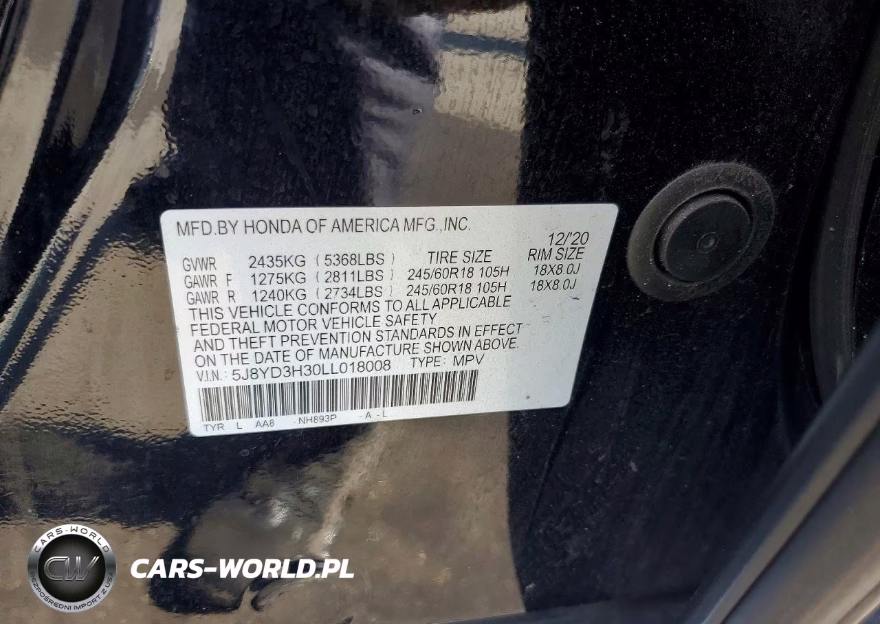 2020 Acura Mdx VIN:5J8YD3H30LL018008 - 12