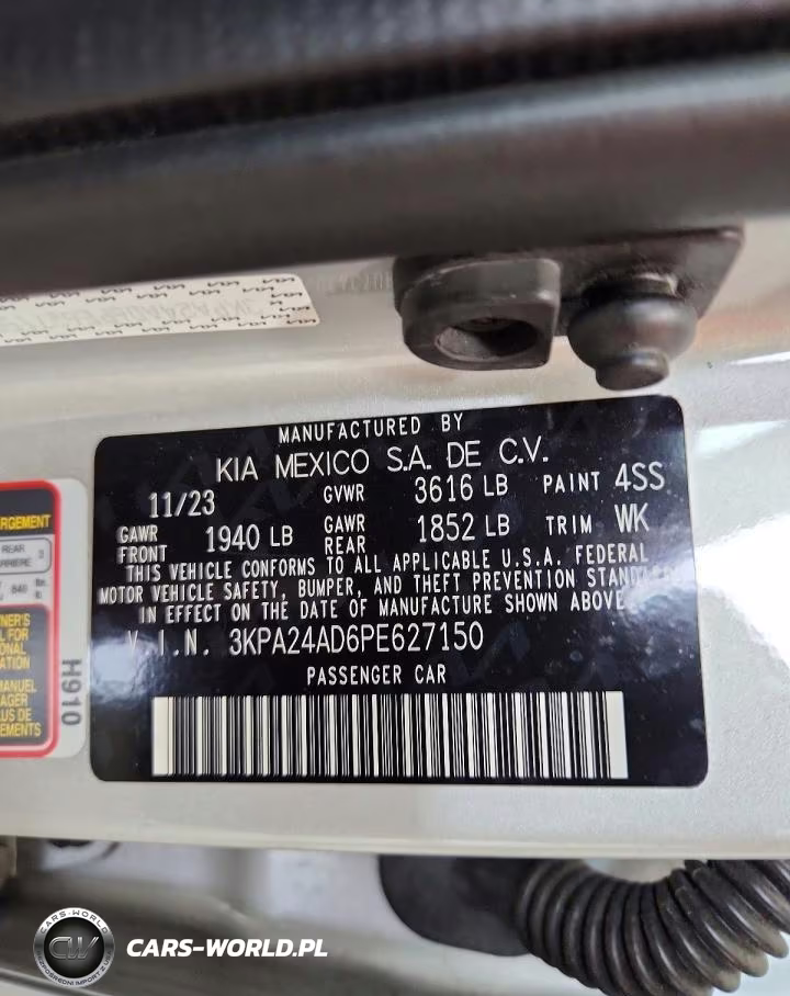 2023 Kia Rio Lx VIN:3KPA24AD6PE627150 - 13