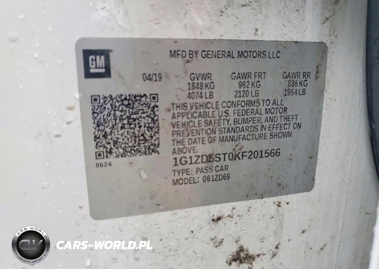 2019 Chevrolet Malibu Lt VIN:1G1ZD5ST0KF201566 - 12