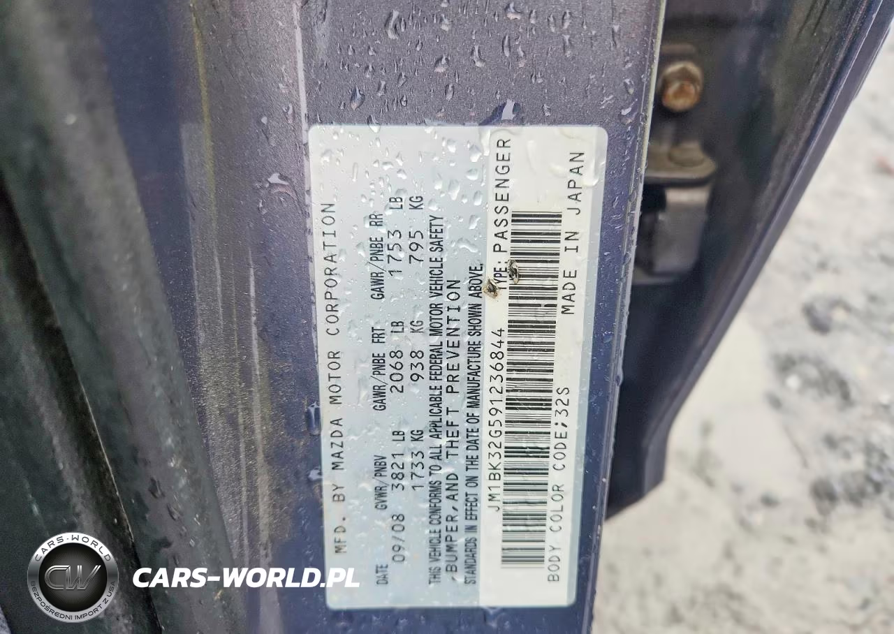 2009 Mazda 3 I VIN:JM1BK32G591236844 - 12
