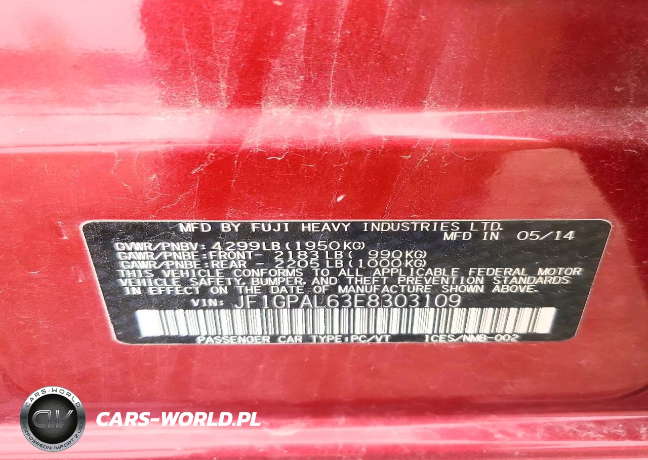 2014 Subaru Impreza Sport Premium VIN:JF1GPAL63E8303109 - 12