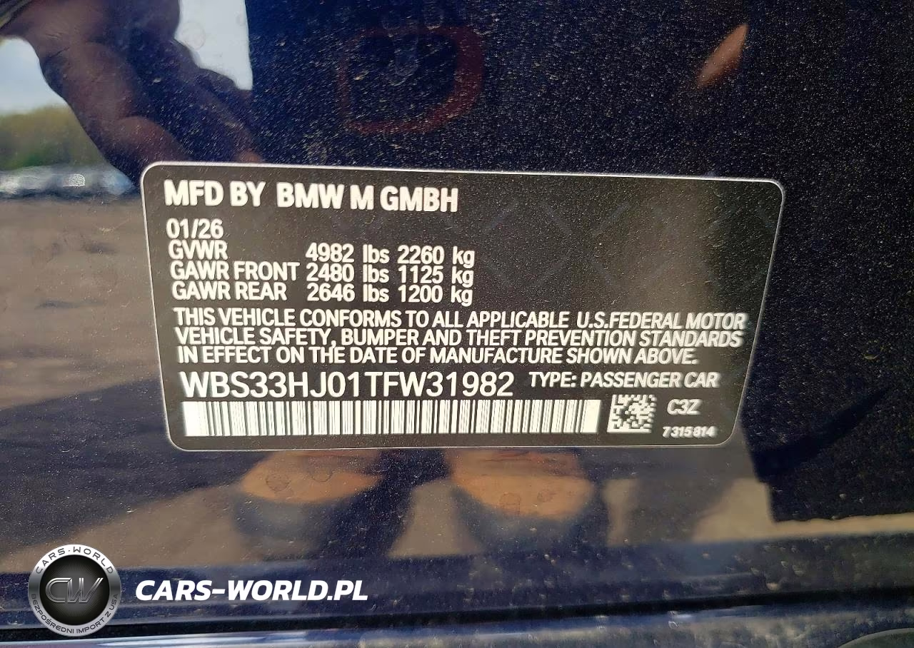 2026 BMW M3 Competition VIN:WBS33HJ01TFW31982 - 12