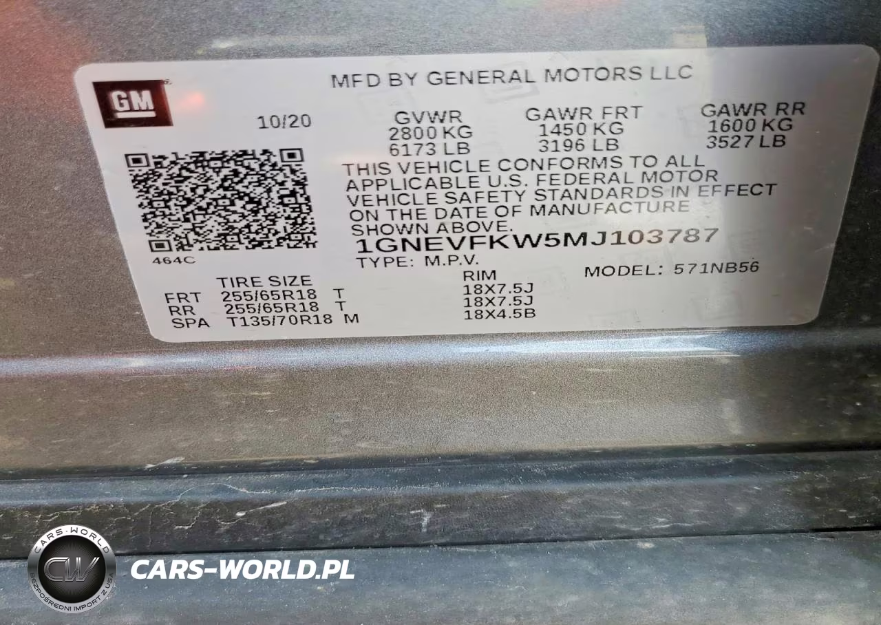 2021 Chevrolet Traverse Ls VIN:1GNEVFKW5MJ103787 - 14